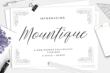 Mountique Font by Ian Mikraz — Script Handwritten Font — thumbnail 3