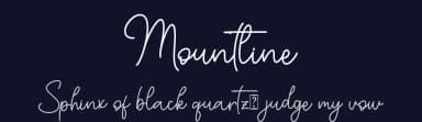 Mountline by Alif Ryan Zulfikar — Script Handwritten Font — thumbnail 2