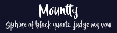 Mountty by Fadhil Aqsa — Script Handwritten Font — thumbnail 2