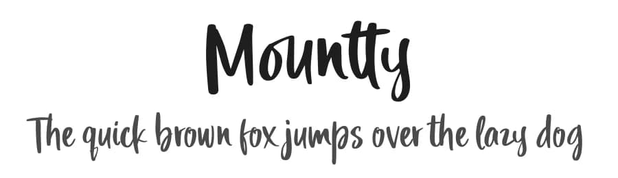 Mountty by Fadhil Aqsa — Script Handwritten Font — preview 1