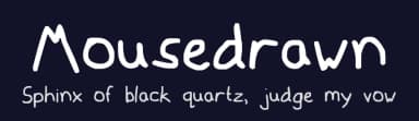 Mousedrawn by Lee Batchelor — Script Handwritten Font — thumbnail 2