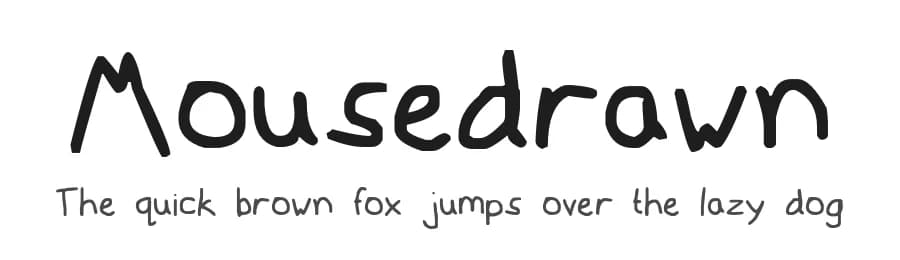 Mousedrawn by Lee Batchelor — Script Handwritten Font