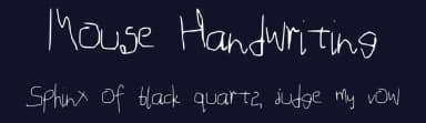 Mouse Handwriting by Sahara — Script Handwritten Font — thumbnail 2