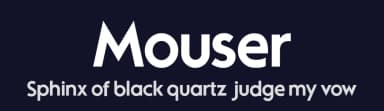 Mouser by Sharkshock — Sans Serif Font — thumbnail 2