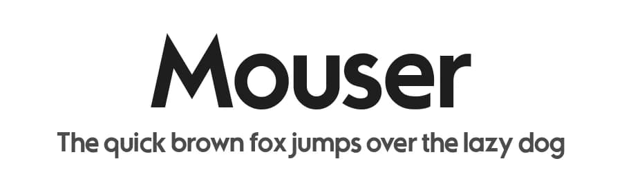 Mouser by Sharkshock — Sans Serif Font