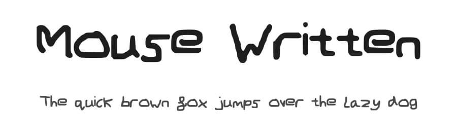 Mouse Written by Kecksoff — Script Handwritten Font