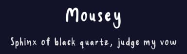 Mousey by Amber — Script Handwritten Font — thumbnail 2