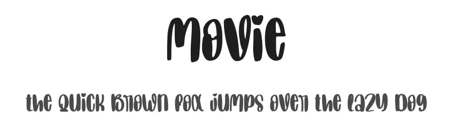 Movie by Scratchones — Script Handwritten Font