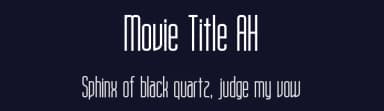 Movie Title AH by Mustafa Hayıt — Sans Serif Font — thumbnail 2