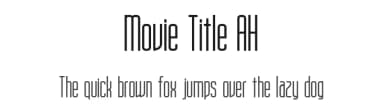 Movie Title AH by Mustafa Hayıt — Sans Serif Font — thumbnail 1