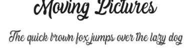 Moving Pictures by Billy Argel Fonts ® — Script Handwritten Font — thumbnail 1