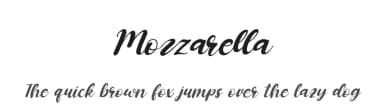 Mozzarella by Kong Font — Script Handwritten Font — thumbnail 1