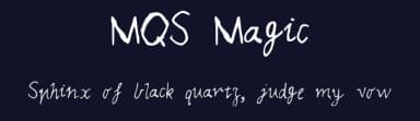 MQS Magic by Issy S — Script Handwritten Font — thumbnail 2
