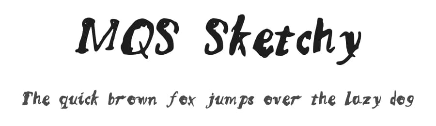 MQS Sketchy by Issy S — Script Handwritten Font