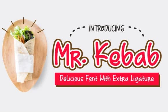 Mr. Kebab Font by Omotu — Script Handwritten Font