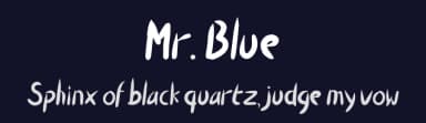 Mr. Blue by Daniel Tampubolon — Script Handwritten Font — thumbnail 2