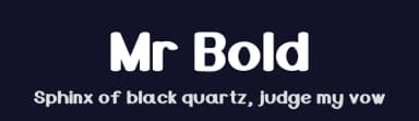Mr Bold by SushiHueDesign — Sans Serif Font — thumbnail 2