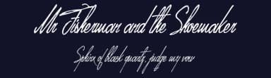 Mr Fisherman and the Shoemaker by Maelle.K | Thomas Boucherie — Script Handwritten Font — thumbnail 2