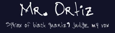 Mr. Ortiz by DyslexicEnglishTeacher — Script Handwritten Font — thumbnail 2