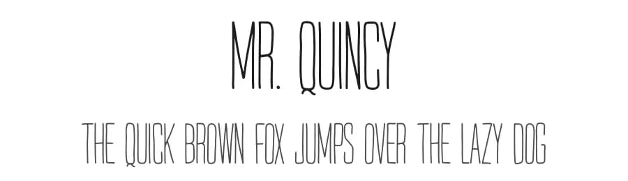 Mr. Quincy by Will Burtin — Script Handwritten Font