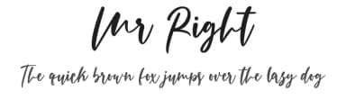 Mr Right by FallenGraphic Studio — Script Handwritten Font — thumbnail 1