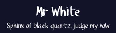 Mr White by Daniel Tampubolon — Script Handwritten Font — thumbnail 2