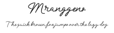 Mranggens by selawetype — Script Handwritten Font — thumbnail 1