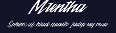 Mrentha by Muhammad Ahwal Bobby — Script Handwritten Font — thumbnail 2