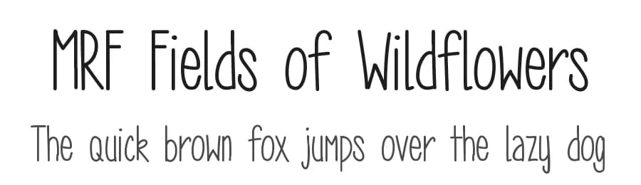 MRF Fields of Wildflowers by Sabrina Schleiger — Script Handwritten Font
