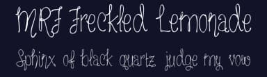MRF Freckled Lemonade by Sabrina Schleiger — Script Handwritten Font — thumbnail 2