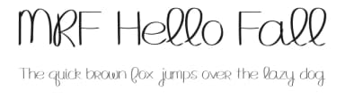 MRF Hello Fall by Sabrina Schleiger — Script Handwritten Font — thumbnail 1