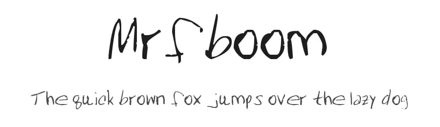 Mrfboom by Sinna — Script Handwritten Font