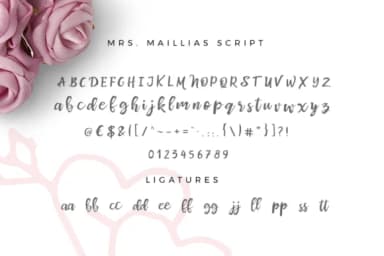 Mrs Maillias Duo Font by duka — Script Handwritten Font — thumbnail 4