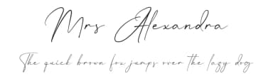 Mrs Alexandra by RantautypeStudio — Script Handwritten Font — thumbnail 1