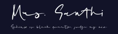 Mrs. Santhi by Abo Daniel Studio — Script Handwritten Font — thumbnail 2