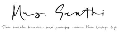 Mrs. Santhi by Abo Daniel Studio — Script Handwritten Font — thumbnail 1