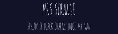 Mrs Strange by Slub Design — Script Handwritten Font — thumbnail 2