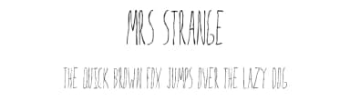 Mrs Strange by Slub Design — Script Handwritten Font — thumbnail 1