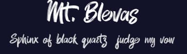 Mt. Blevas by CconceptLab — Script Handwritten Font — thumbnail 2