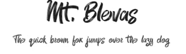 Mt. Blevas by CconceptLab — Script Handwritten Font — thumbnail 1
