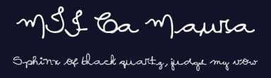 MTF Ca Maura by Miss Tiina Fonts - MTF — Script Handwritten Font — thumbnail 2