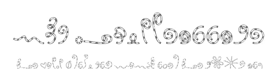 MTF Chunkiedoodle by Miss Tiina Fonts - MTF — Dingbats Font