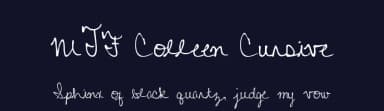 MTF Colleen Cursive by Miss Tiina Fonts - MTF — Script Handwritten Font — thumbnail 2
