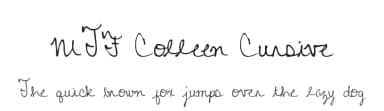 MTF Colleen Cursive by Miss Tiina Fonts - MTF — Script Handwritten Font — thumbnail 1