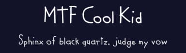 MTF Cool Kid by Miss Tiina Fonts - MTF — Script Handwritten Font — thumbnail 2