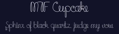 MTF Cupcake by Miss Tiina Fonts - MTF — Script Handwritten Font — thumbnail 2