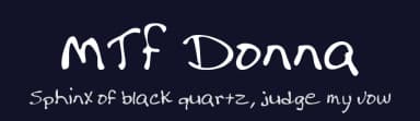 MTF Donna by Miss Tiina Fonts - MTF — Script Handwritten Font — thumbnail 2