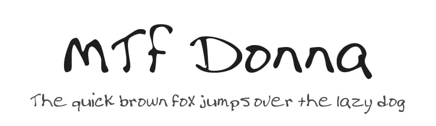 MTF Donna by Miss Tiina Fonts - MTF — Script Handwritten Font