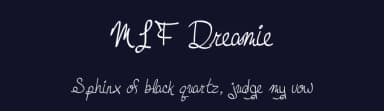 MTF Dreamie by Miss Tiina Fonts - MTF — Script Handwritten Font — thumbnail 2