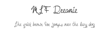 MTF Dreamie by Miss Tiina Fonts - MTF — Script Handwritten Font — thumbnail 1